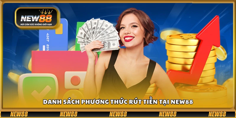 Các hình thức rút tiền New88 hỗ trợ